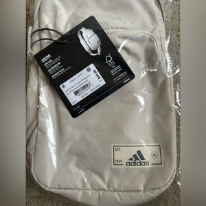 Adidas Essentials 2 Sling Crossbody Bag Nylon Alumina Beige NWT